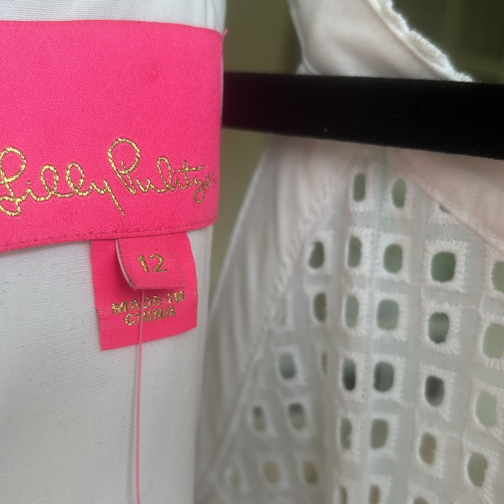 Lilly Pulitzer Charlize Stretch shift-12-white - Picture 11 of 15